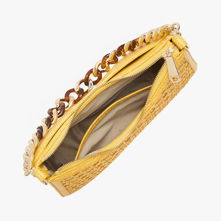 Vivid Yellow Sunshadow Mod Esme Shoulder Bag Open Top View