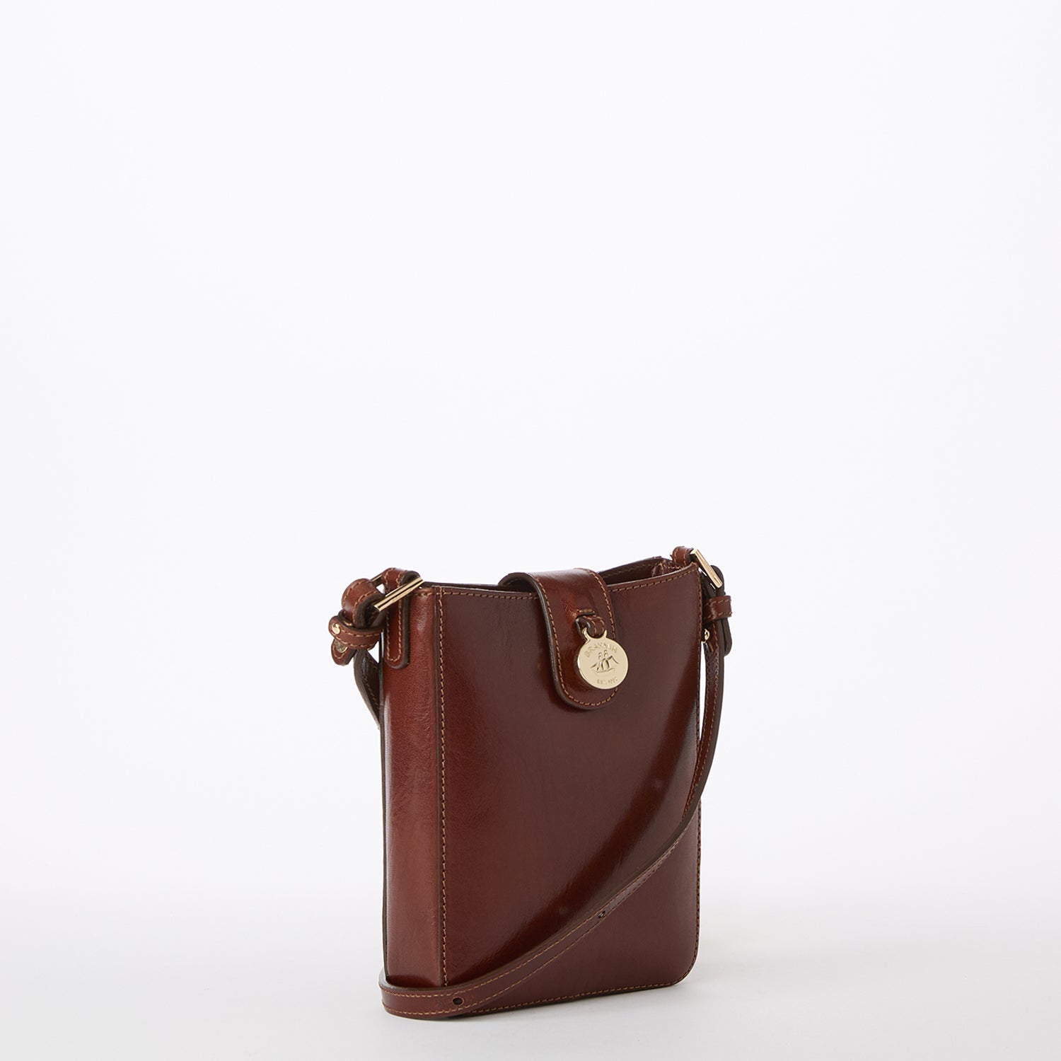 Marley Leather Crossbody Cognac Topsail BRAHMIN