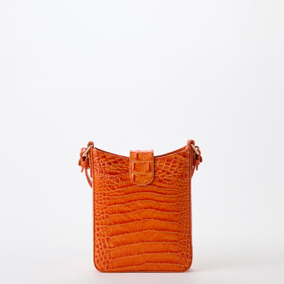 Medium Asher Mandarin Orange Melbourne Tote Back View