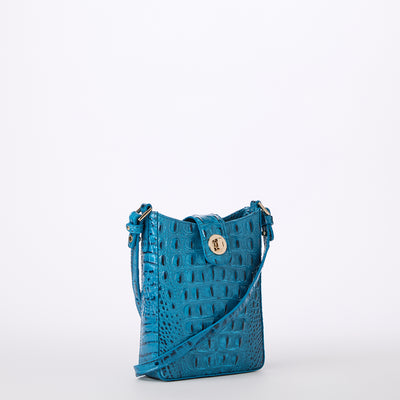 Vibrant Azure Melbourne Marley Crossbody Side View 
