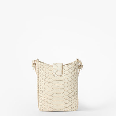 Oyster Grey All Over Snake Marley Crossbody Back View 