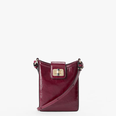 Cherry Lacquer Galloway Marley Front View with Strap 