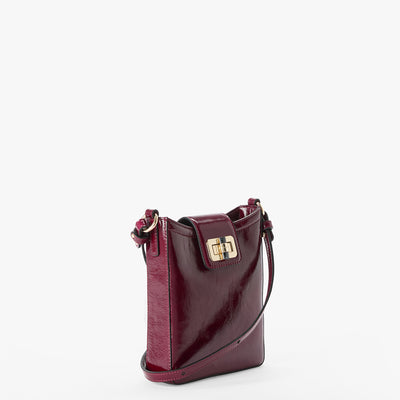 Cherry Lacquer Galloway Marley Side View with Strap 