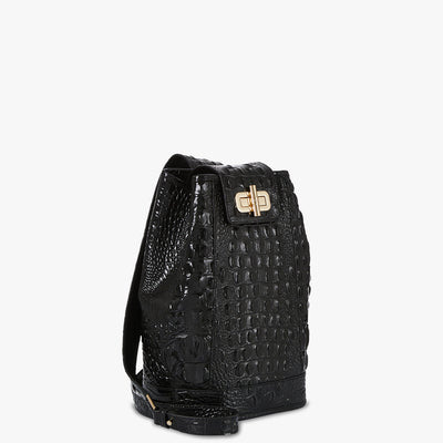 Black Melbourne Maddie Sling Bag Side View 