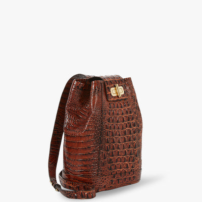 Pecan Melbourne Maddie Sling Bag Side View 