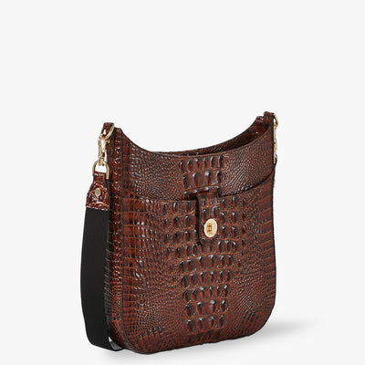 Pecan Melbourne Leia Crossbody Side View 