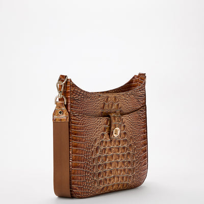 Leia Crossbody Luggage Brown Melbourne Side View