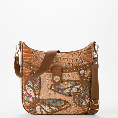 Leia Honey Brown Gala Crossbody Front View