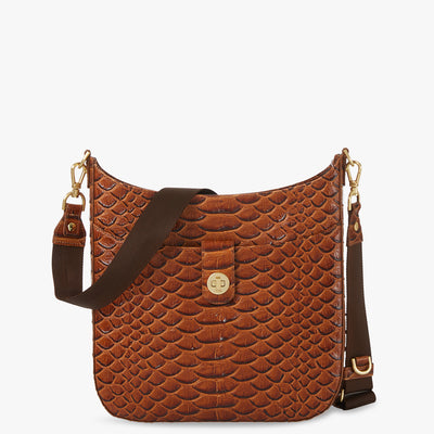 Honey Brown Saratoga Leia Crossbody Front View 
