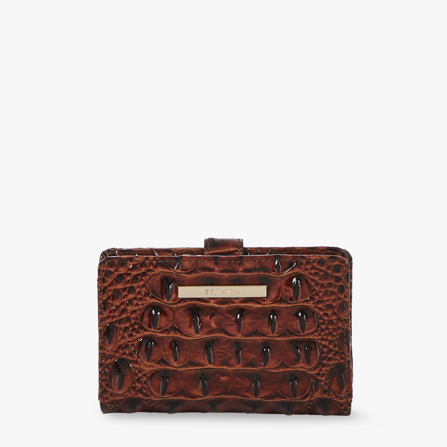 Brahmin double zip cheapest Pecan Melbourne wallet