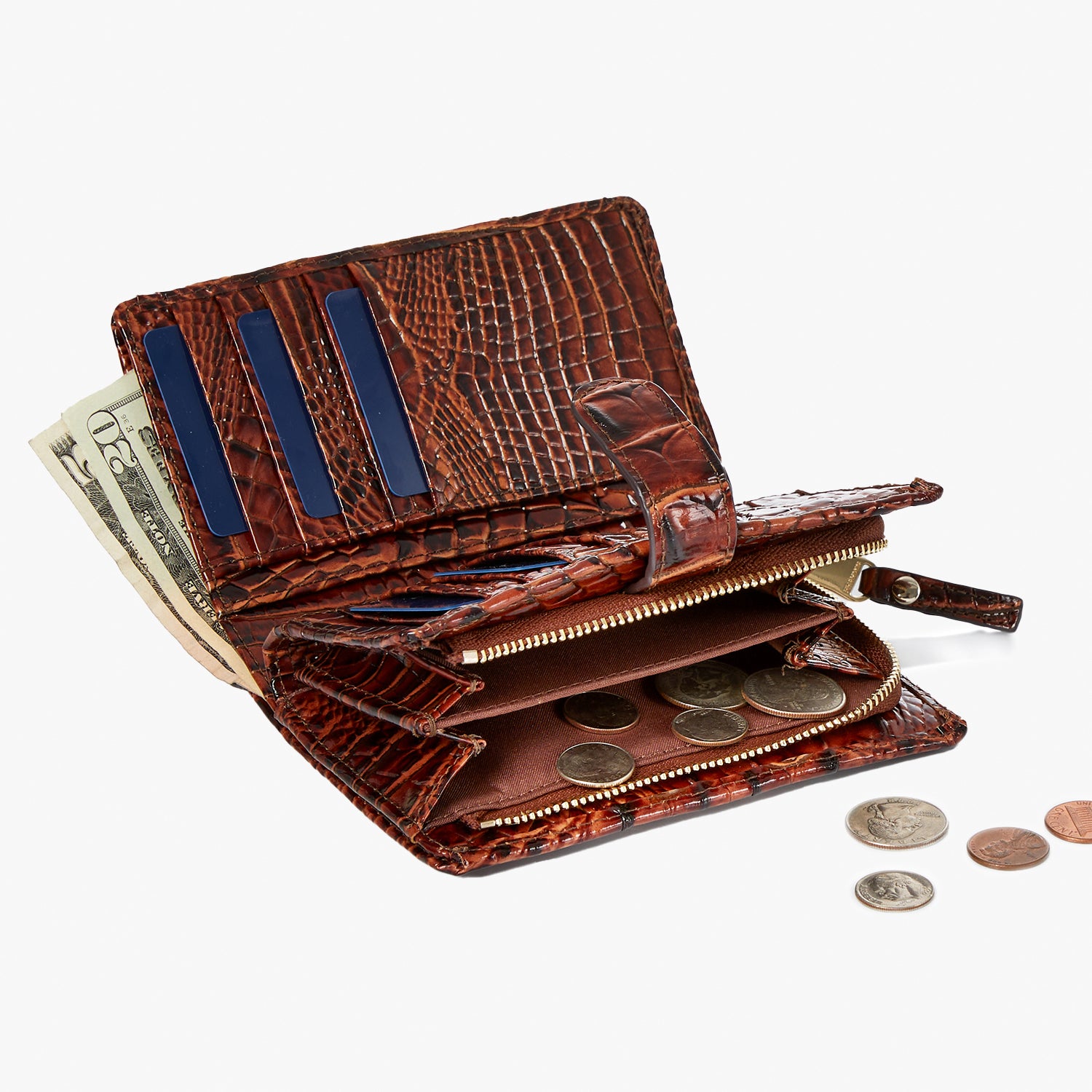 Brahmin pecan wallet deals