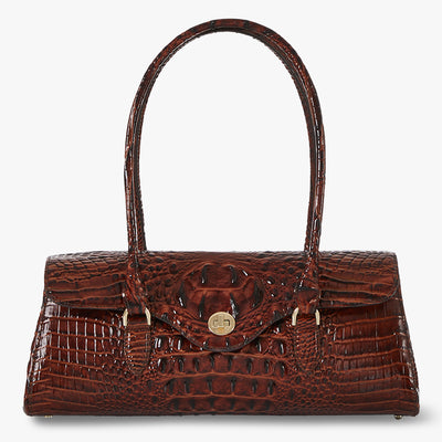 Pecan Melbourne Dayan Satchel Front View 