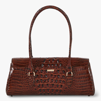 Pecan Melbourne Dayan Satchel Back View 