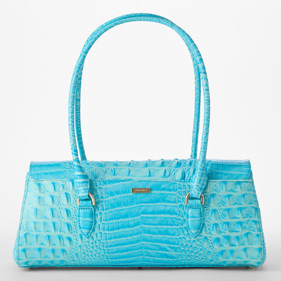 Tropic Blue Melbourne Dayan Satchel Back View 