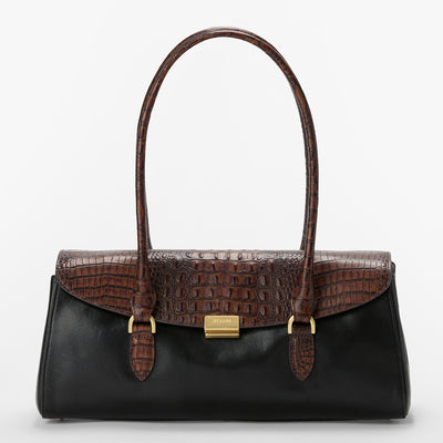 Black Tuscan Dayan Satchel Front View 