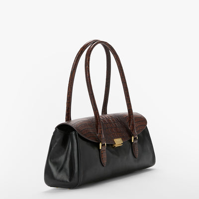 Black Tuscan Dayan Satchel Side View 