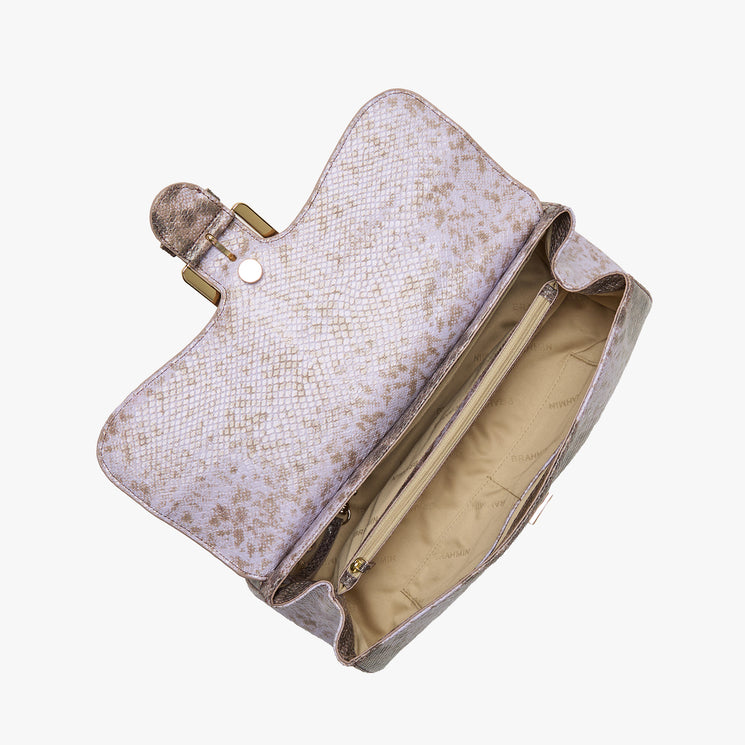 Sheer Lavender Cassatt Dayan Satchel Open Top View