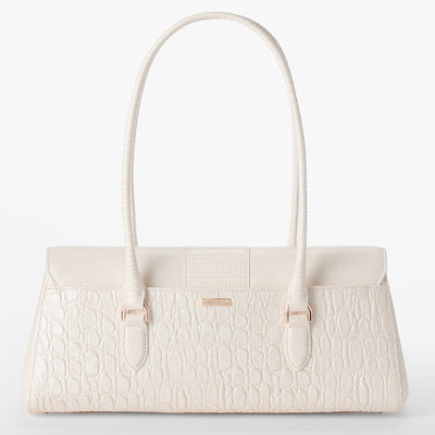 Sea Salt White Carman Dayan Satchel Back View