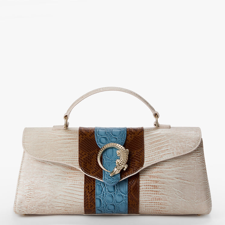 Blue Westlake Dayan Satchel Front View