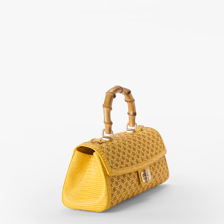 Vivid Yellow Sunshadow Dayan Satchel Side View