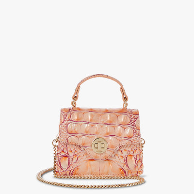 Apricot Rose Melbourne Arietta Crossbody Front View with Strap 

