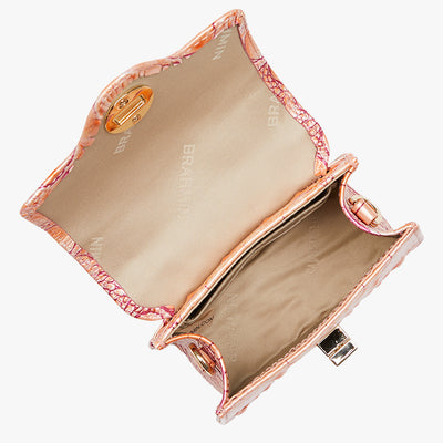 Apricot Rose Melbourne Arietta Crossbody Open Top View 
