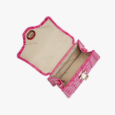 Paradise Pink Melbourne Arietta Crossbody Open Top View 
