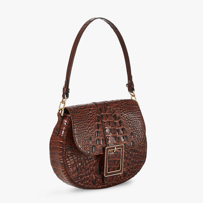 Pecan Melbourne Cynthia Shoulder Bag Side View 