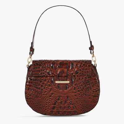 Pecan Melbourne Cynthia Shoulder Bag Back View 