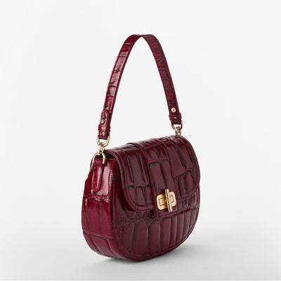 Merlot Nerina Cynthia Shoulder Bag Side View 