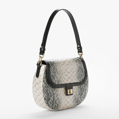 Black Rockaway Cynthia Shoulder Bag Side View 
