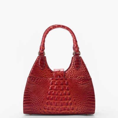 Radiant Red Melbourne Adrian Satchel Back View 
