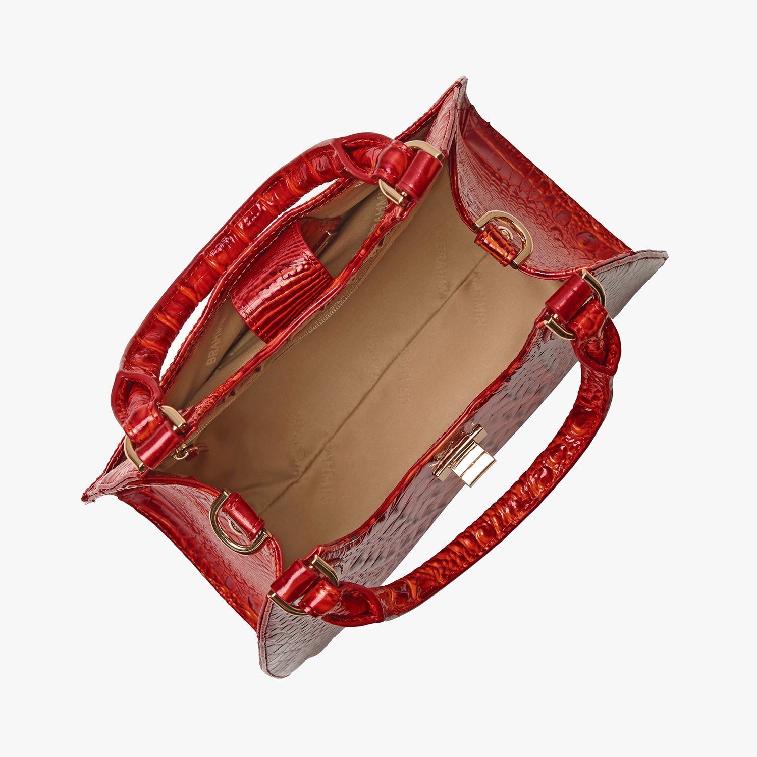 Brahmin shops Red Cosmetic Bag