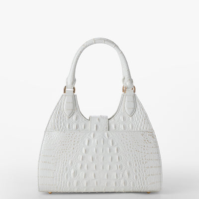 Sea Salt White Melbourne Adrian Satchel Back View