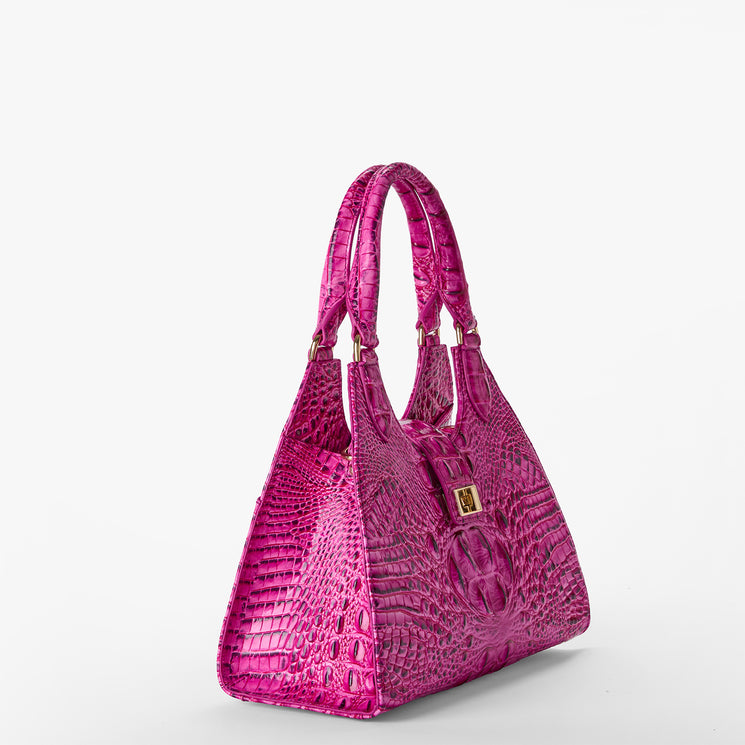 Electric Fuchsia Melbourne	Adrian Satchel Side View