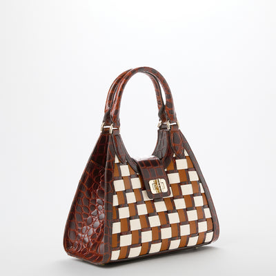 Pecan Edgewater Adrian Stachel Handbag side view