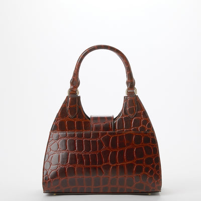 Adrian Pecan Edgewater Satchel Back View