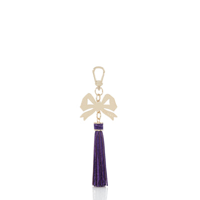 Royal Purple Melbourne Bow Charm Tassel  Back View 