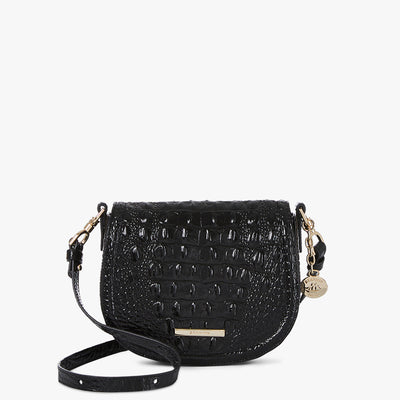 Black Melbourne Briar Crossbody Front View 