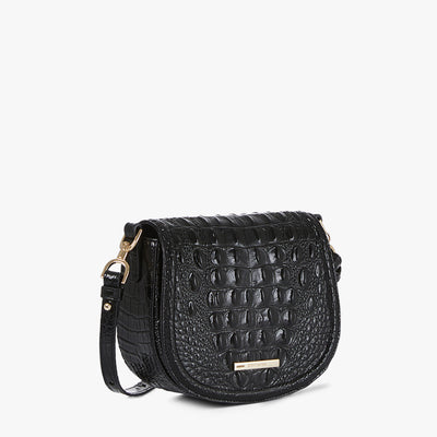 Black Melbourne Briar Crossbody Side View 