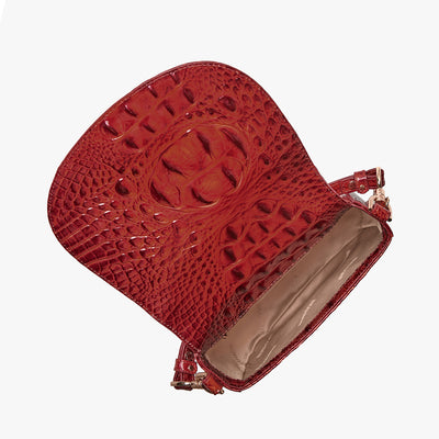 Radiant Red Melbourne Briar Crossbody Open Top View 
