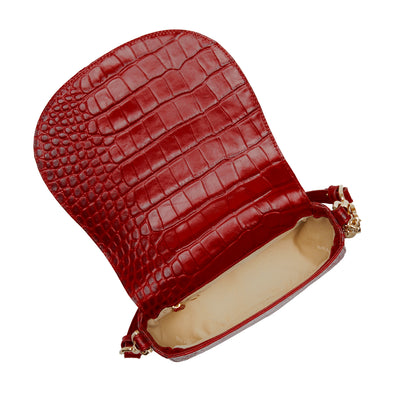 Chili Woodbine Briar Crossbody  Open Top View 