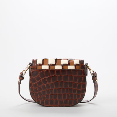 Pecan Edgewater Briar Crossbody Handbags Back View