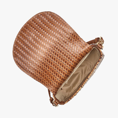 Coconut Milk Taber Briar Crossbody Open Top View 