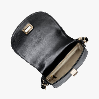 Black Nightshade Briar Crossbody Open Top View 