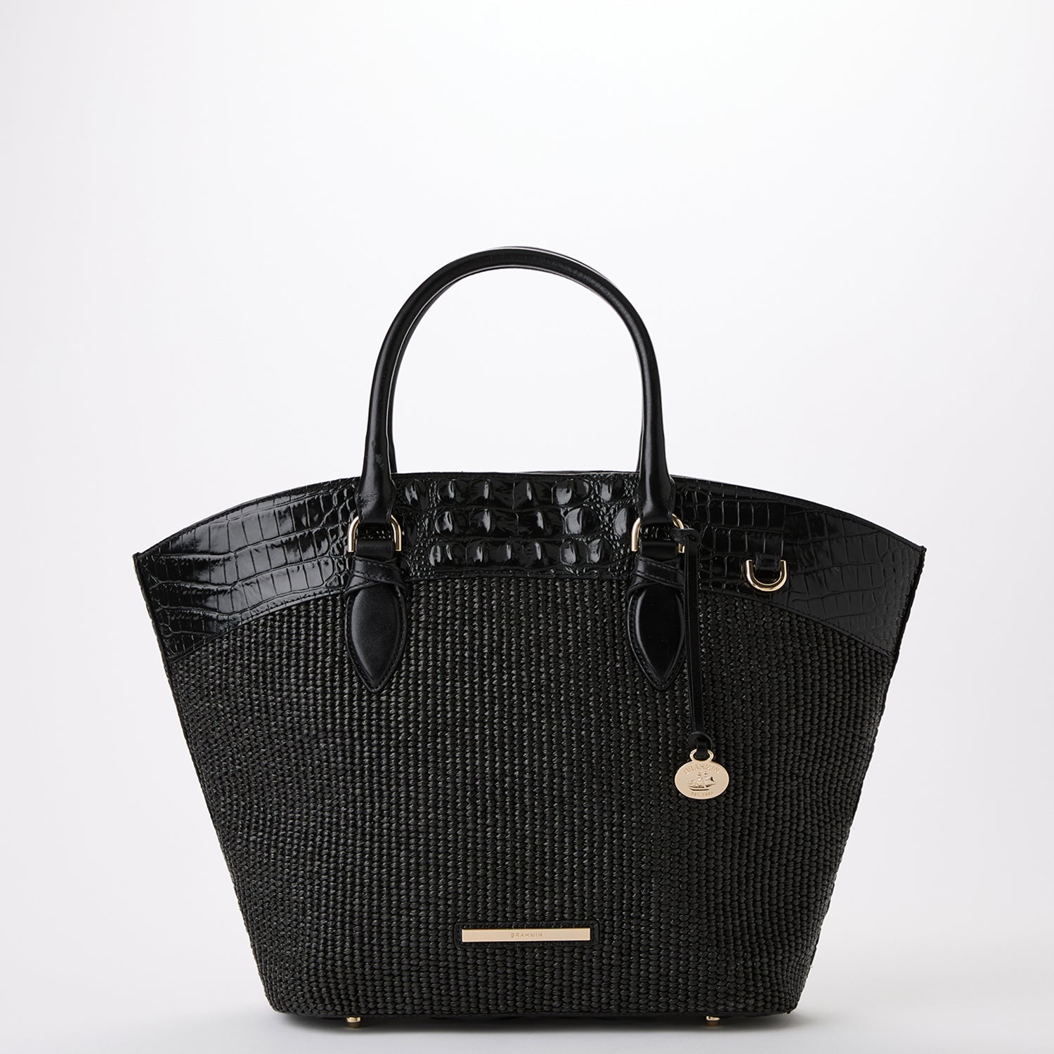 Brahmin black tote sale