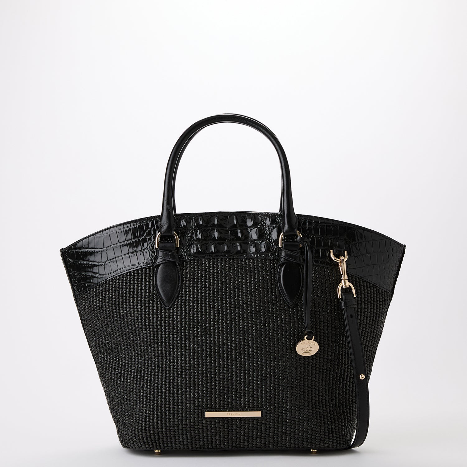 Brahmin black and white handbag online