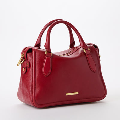 Radiant Red Mystic Micaela Satchel Side View 
