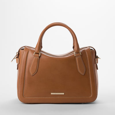 Micaela Tan Cloverly Satchel Front View