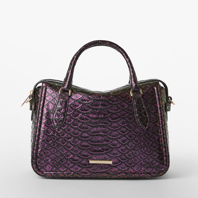 Passion Purple Excelsior Micaela Satchel Front View 